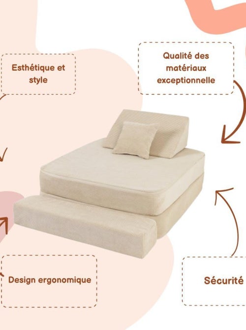 Pouf Chambre Enfant - Fauteuil Poire Confortable - Kiabi