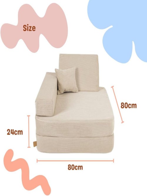 Pouf Chambre Enfant - Fauteuil Poire Confortable - Kiabi