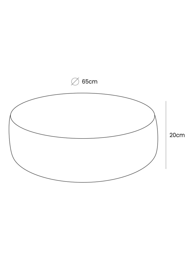 Pouf Chambre Enfant - Fauteuil Poire Confortable Ecru - Kiabi