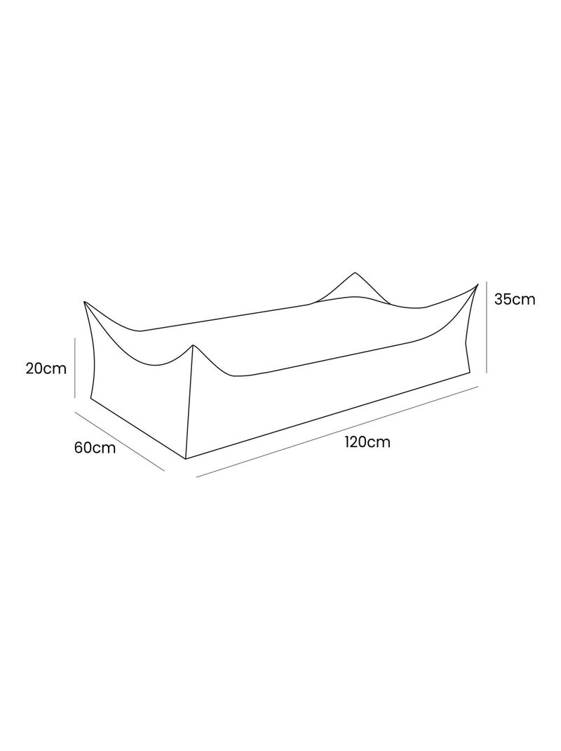 Pouf Chambre Enfant - Fauteuil Poire Confortable Ecru - Kiabi