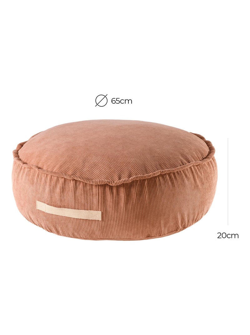 Pouf Chambre Enfant - Fauteuil Poire Confortable Orange - Kiabi
