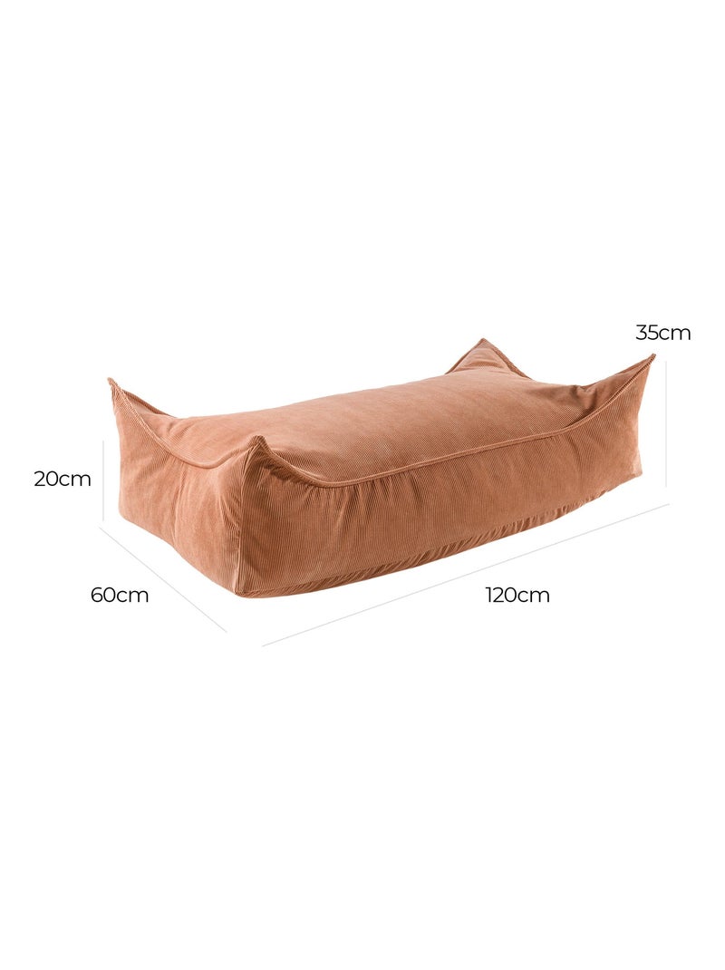 Pouf Chambre Enfant - Fauteuil Poire Confortable Orange - Kiabi