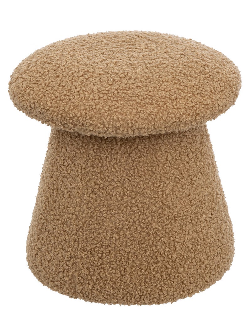 Pouf champignon bouclette Marron clair - Kiabi