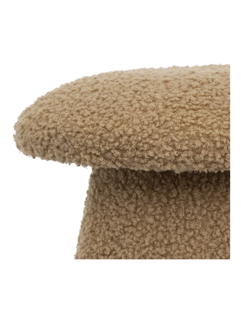 Pouf champignon bouclette Marron clair - Kiabi