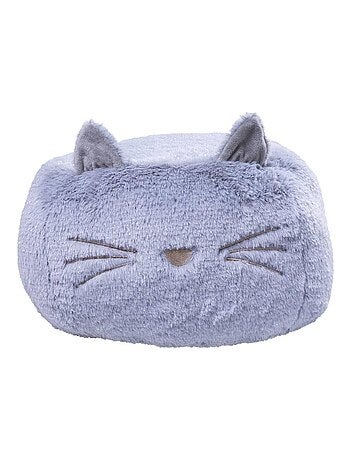 Pouf chat en peluche - Enfant - Made in France