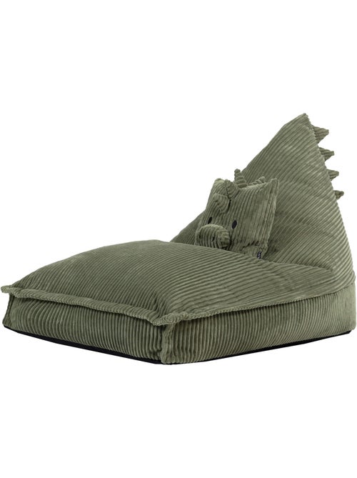 Pouf chauffeuse animal avec coussin assorti pour enfant en velours côtelé - icon - Kiabi