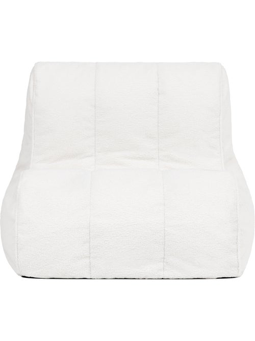 Pouf chauffeuse fauteuil de sol relax swoop en bouclette - icon - Kiabi