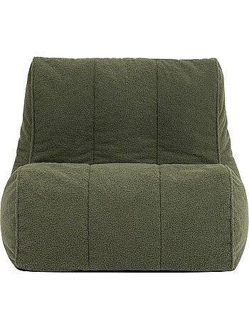 Pouf chauffeuse fauteuil de sol relax swoop en bouclette - icon