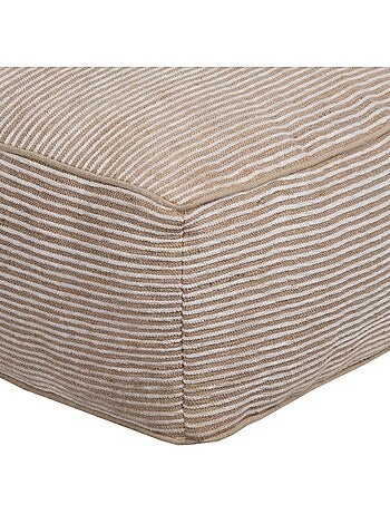 Pouf chenille beige SPONGE