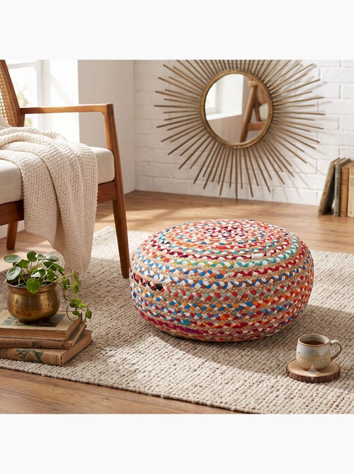 Pouf chindi multico - Kiabi