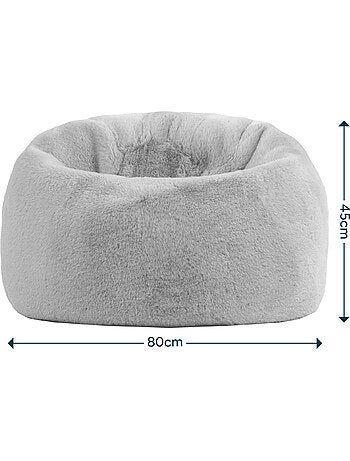 Pouf classique enfant imitation fourure - icon