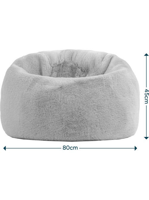 Pouf classique enfant imitation fourure - icon - Kiabi
