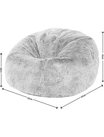 Pouf classique enfant imitation fourure - icon
