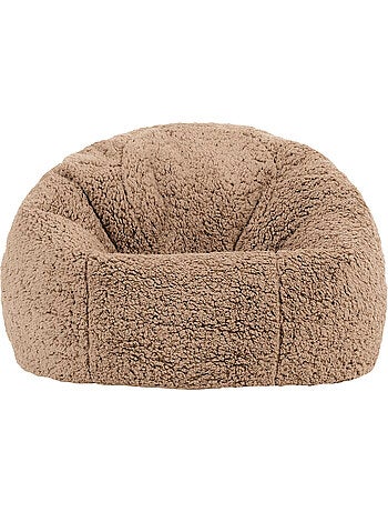 Pouf classique large enfant en polaire peluche douce - icon
