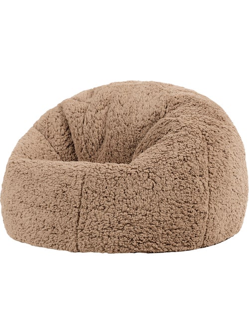 Pouf classique large enfant en polaire peluche douce - icon - Kiabi