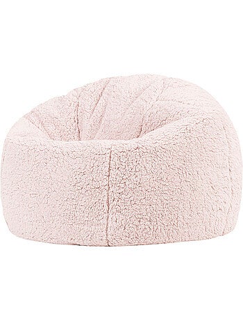 Pouf classique large enfant en polaire peluche douce - icon