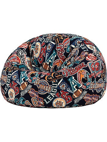 Pouf classique large enfant intérieur et extérieur à imprimé ludique - icon