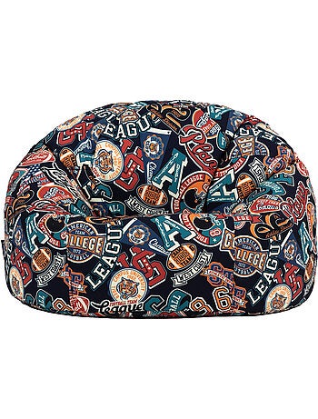 Pouf classique large enfant intérieur et extérieur à imprimé ludique - icon