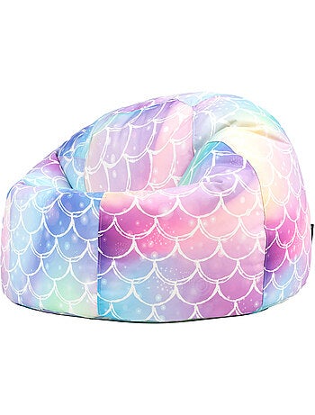 Pouf classique large enfant intérieur et extérieur à imprimé ludique - icon