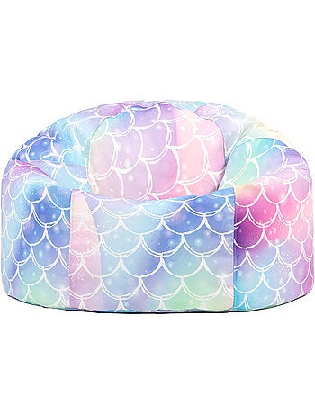 Pouf classique large enfant intérieur et extérieur à imprimé ludique - icon