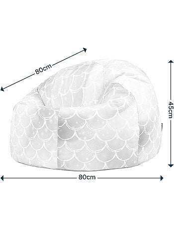 Pouf classique large enfant intérieur et extérieur à imprimé ludique - icon
