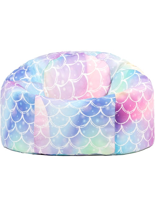 Pouf classique large enfant intérieur et extérieur à imprimé ludique - icon - Kiabi