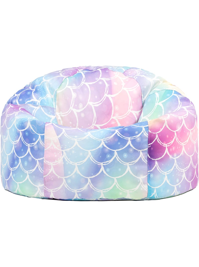 Pouf classique large enfant intérieur et extérieur à imprimé ludique - icon Rose/Multicolore - Kiabi
