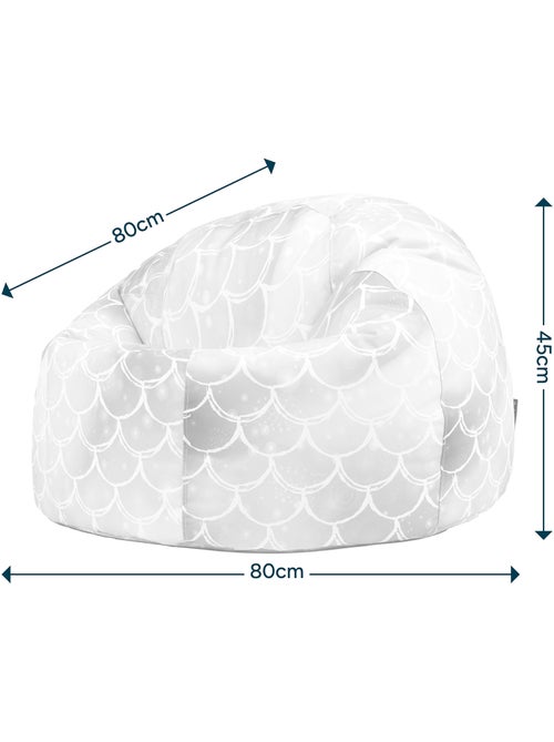 Pouf classique large enfant intérieur et extérieur à imprimé ludique - icon - Kiabi