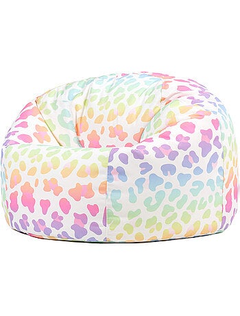 Pouf classique large enfant intérieur et extérieur à imprimé ludique - icon