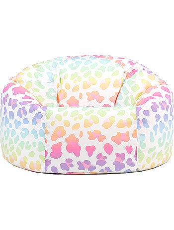 Pouf classique large enfant intérieur et extérieur à imprimé ludique - icon