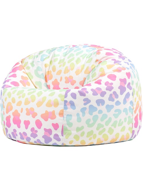 Pouf classique large enfant intérieur et extérieur à imprimé ludique - icon - Kiabi