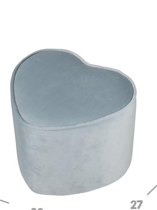 Pouf coeur en velours doux pour enfant - ROBA 'lil sofa' - Kiabi Pouf coeur en velours doux pour enfant - ROBA 'lil sofa' - Kiabi