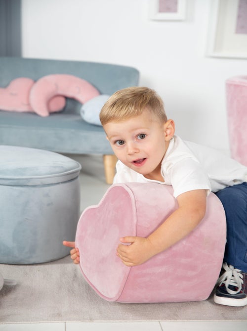 Pouf coeur en velours doux pour enfant - ROBA 'lil sofa' - Kiabi