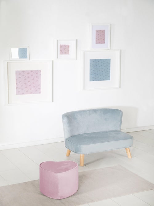 Pouf coeur en velours doux pour enfant - ROBA 'lil sofa' - Kiabi