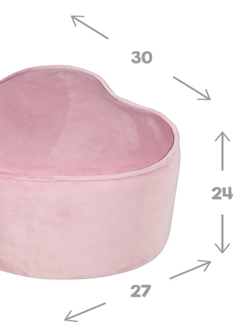 Pouf coeur en velours doux pour enfant - ROBA 'lil sofa' - Kiabi