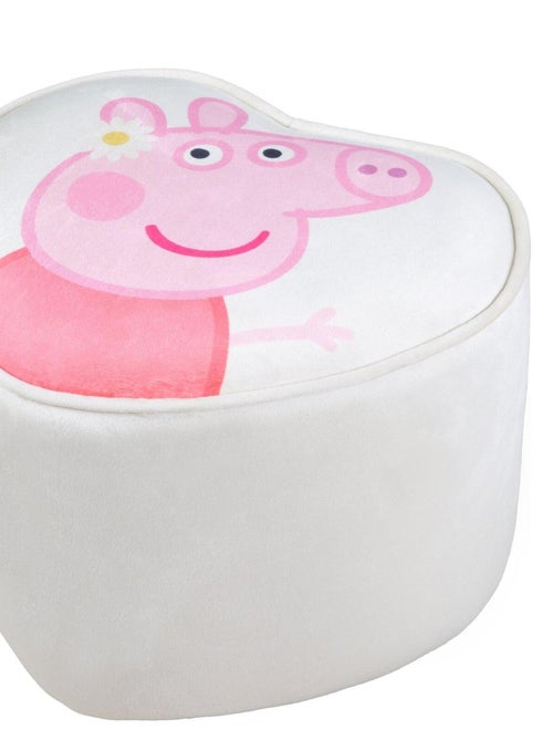Pouf coeur en velours doux pour enfant 'Roba Peppa Pig' - Kiabi
