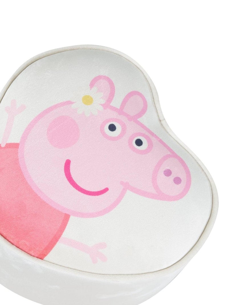 Pouf coeur en velours doux pour enfant 'Roba Peppa Pig' Beige - Kiabi