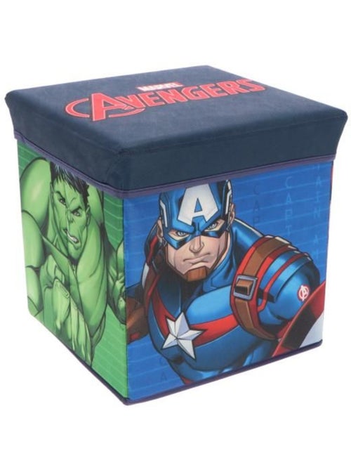 Pouf coffre de rangement à jouets avengers chambre enfant marvel titan héro boîte box bac - Kiabi