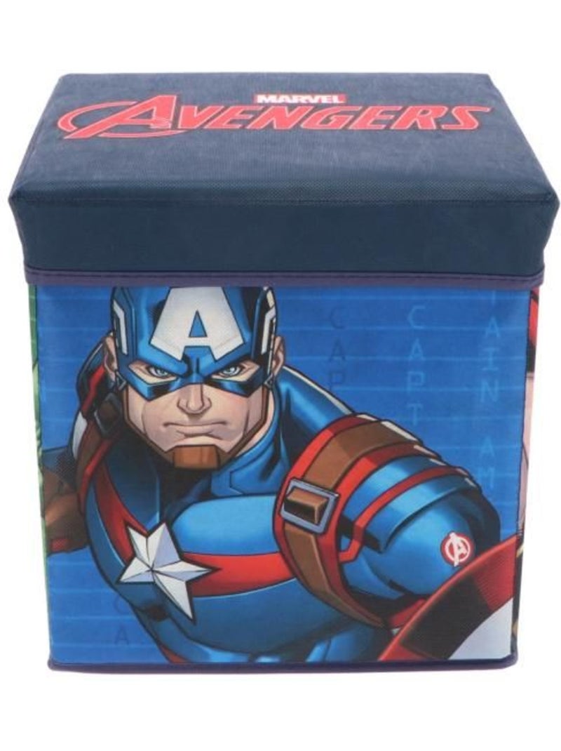 Pouf coffre de rangement à jouets avengers chambre enfant marvel titan héro boîte box bac Multicolore - Kiabi