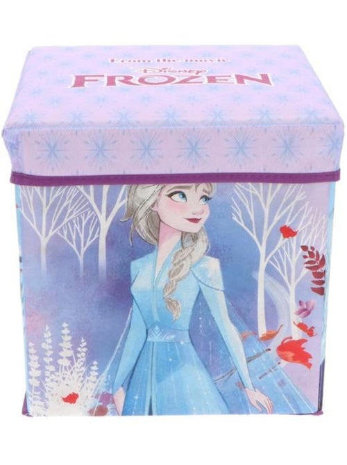 Pouf coffre de rangement à jouets la reine des neiges chambre enfant banc malle box - Kiabi