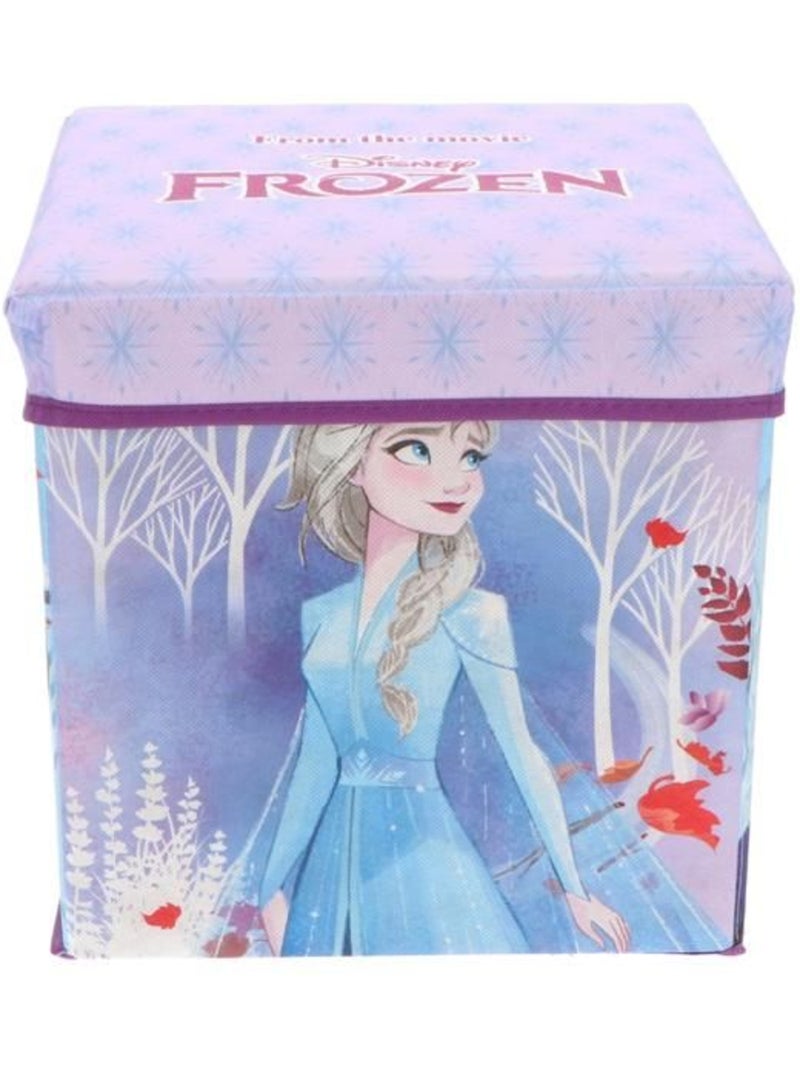 Pouf coffre de rangement à jouets la reine des neiges chambre enfant banc malle box Violet - Kiabi