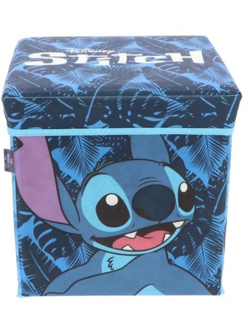 Pouf coffre de rangement à jouets lilo & stitch chambre enfant disney banc et malle box - Kiabi