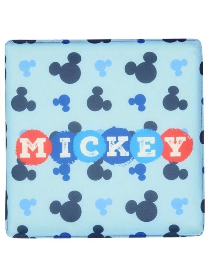 Pouf coffre de rangement à jouets mickey mouse chambre enfant garçon banc malle minnie disney Bleu - Kiabi