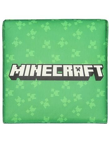 Pouf coffre de rangement à jouets minecraft