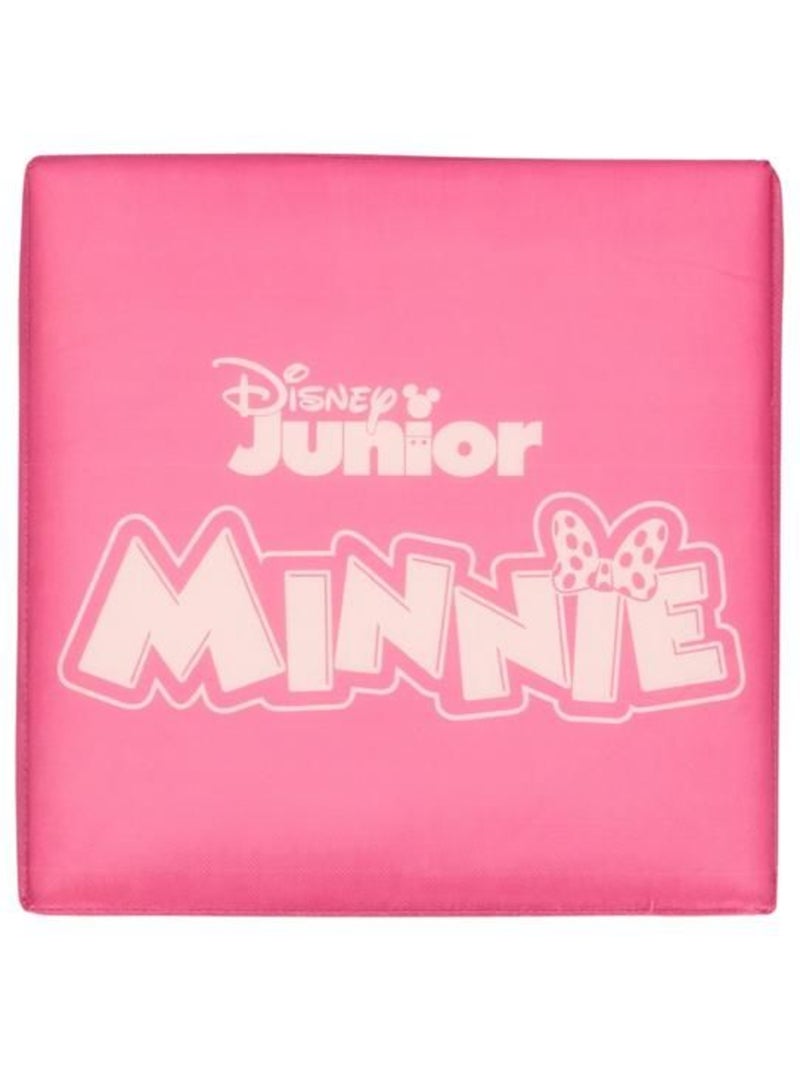 Pouf coffre de rangement à jouets minnie mouse chambre enfant fille banc malle mickey Rose - Kiabi