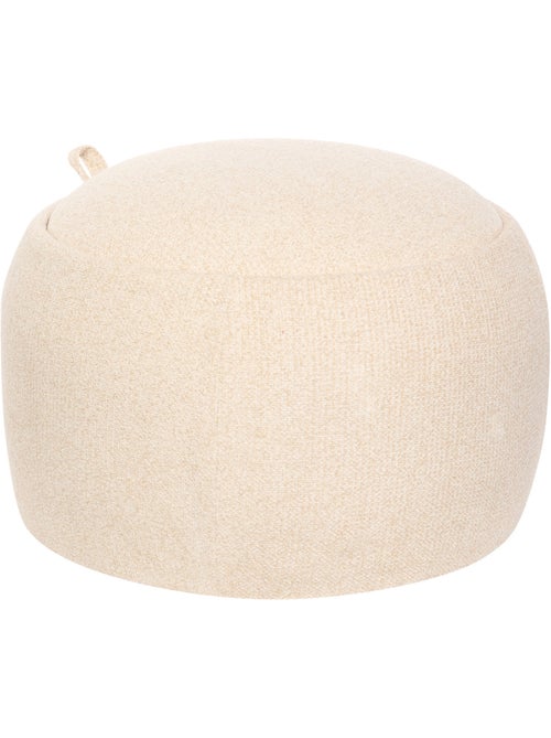Pouf coffre de rangement en bouclette ELIOR - Kiabi Pouf coffre de rangement en bouclette ELIOR - Kiabi