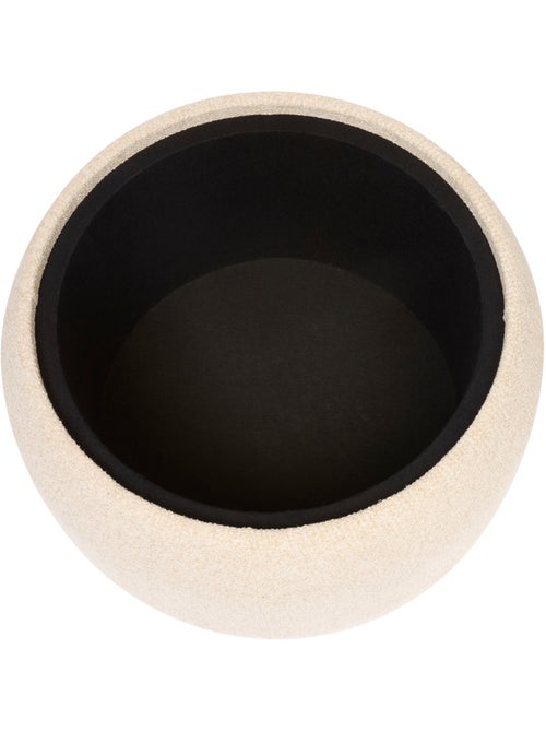 Pouf coffre de rangement en bouclette ELIOR - Kiabi Pouf coffre de rangement en bouclette ELIOR - Kiabi