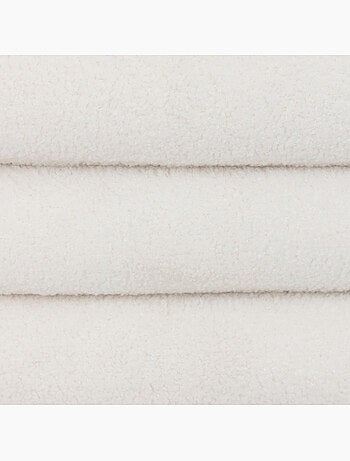 Pouf coffre de rangement en bouclette GIULIA