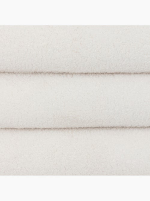 Pouf coffre de rangement en bouclette GIULIA - Kiabi