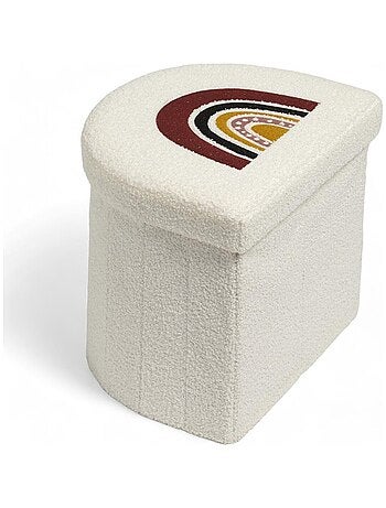 Pouf coffre de rangement enfant LA TETE DANS LES NUAGES